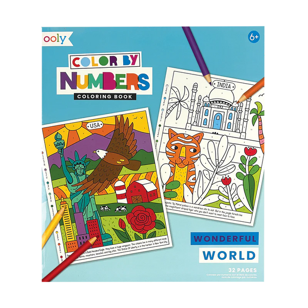 Colour By Numbers Colouring Books - Wonderful World