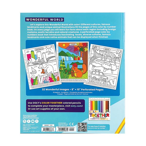 Colour By Numbers Colouring Books - Wonderful World
