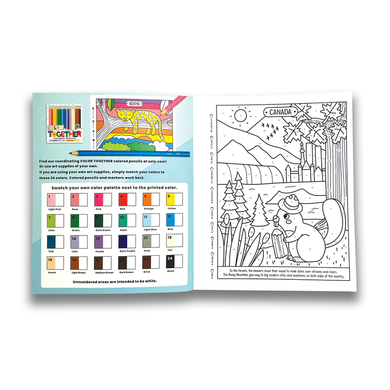 Colour By Numbers Colouring Books - Wonderful World