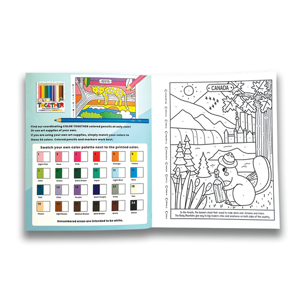 Colour By Numbers Colouring Books - Wonderful World