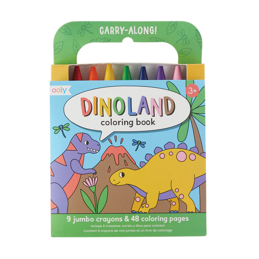 Carry Along Colouring Book Set - Dino