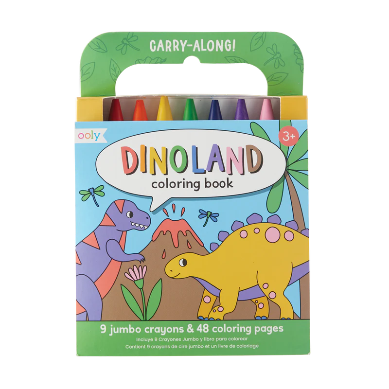 Carry Along Colouring Book Set - Dino