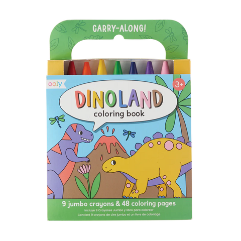 Carry Along Colouring Book Set - Dino