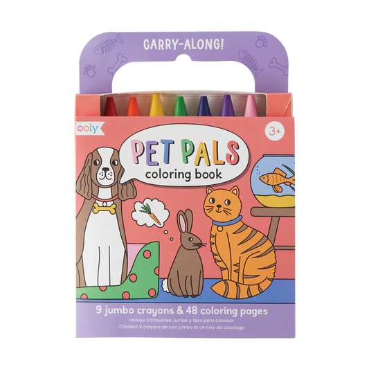 Carry Along Colouring Book Set - Pet Pals