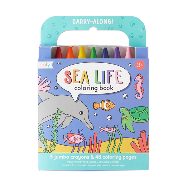 Carry Along Colouring Book Set - Sea Life