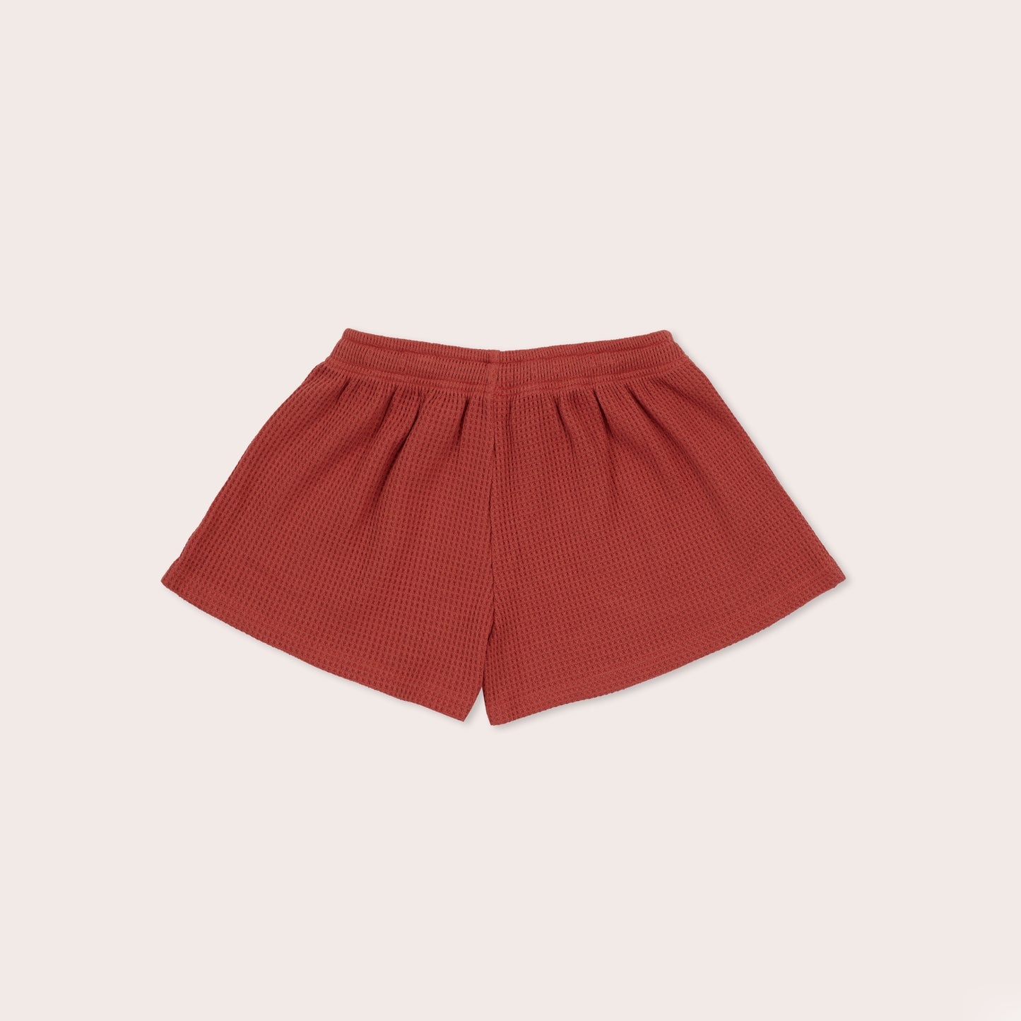 Rust Waffle Relaxed Fit Shorts