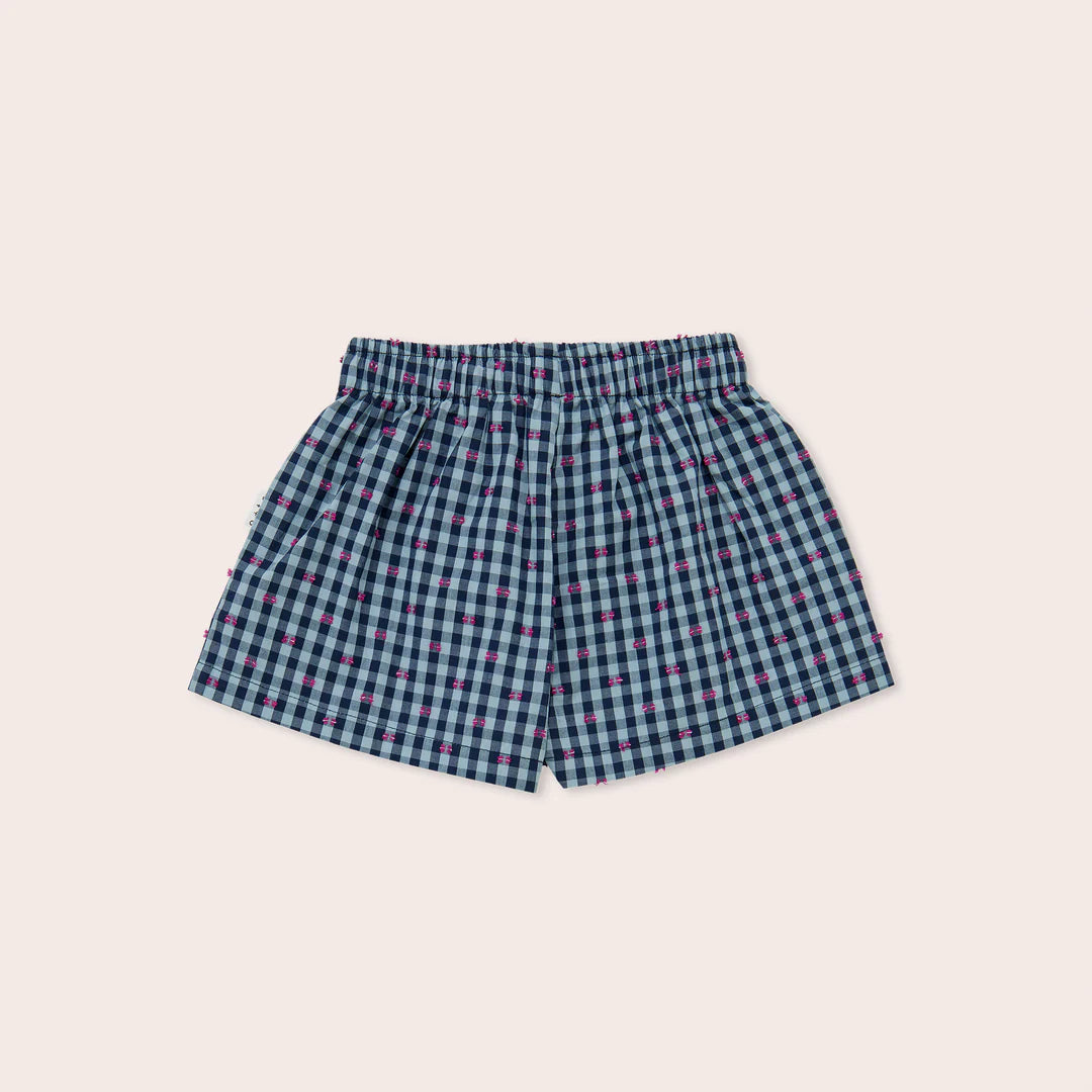 Gingham Bows Wide Shorts
