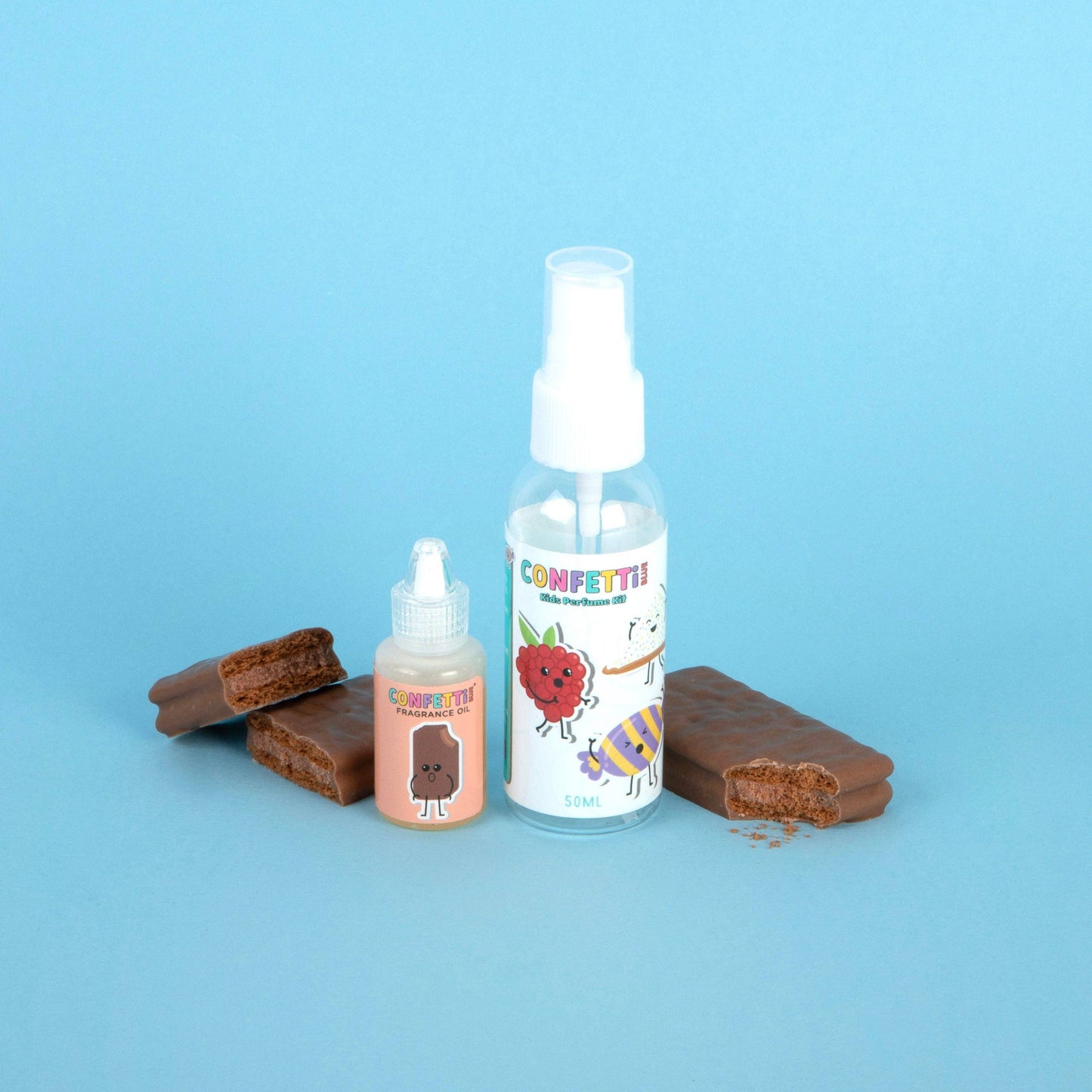 Chocolate Biscuit Fragrance Oil and Perfume Bottle
