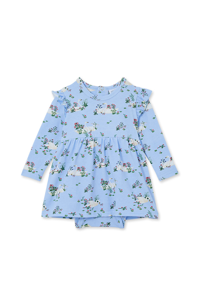 Swans Frill Baby Dress