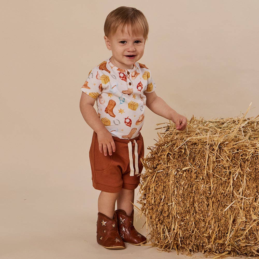 Cowboys Short Sleeve Organic Bodysuit