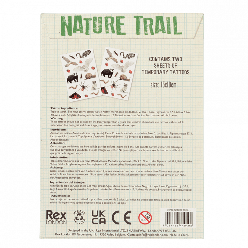 Nature Trail Temporary Tattoos