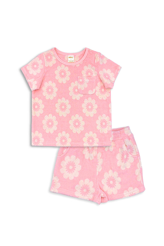 Floral Terry Towelling Set