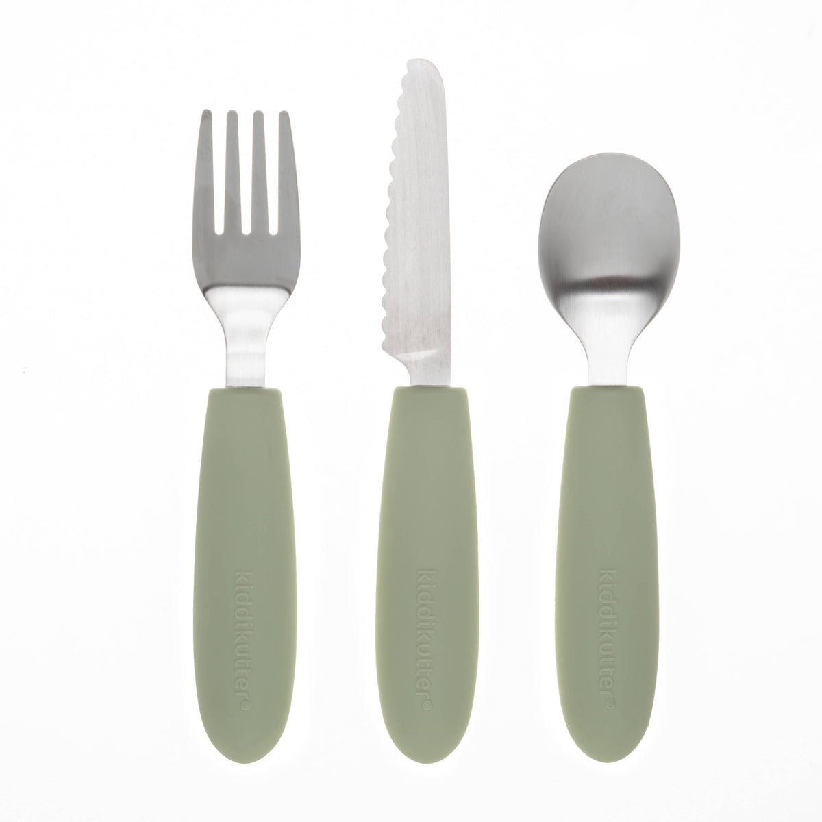 KiddiKutter Cutlery Set Sage