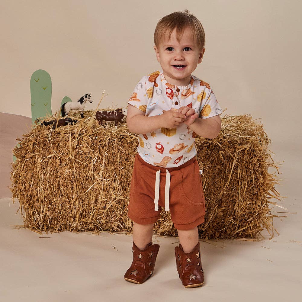 Cowboys Short Sleeve Organic Bodysuit