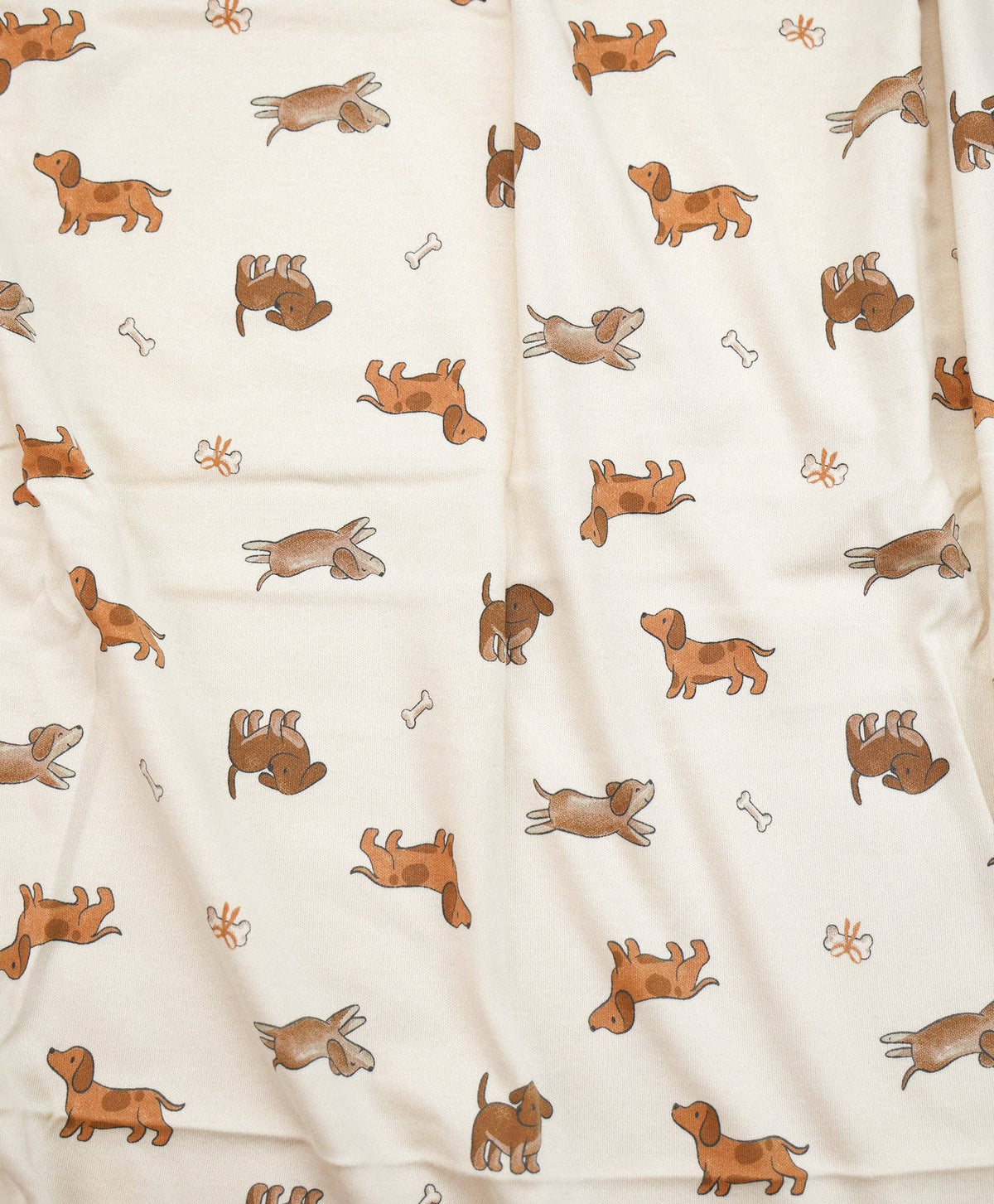 Organic Cotton Cot Sheet - Dachshund Dog