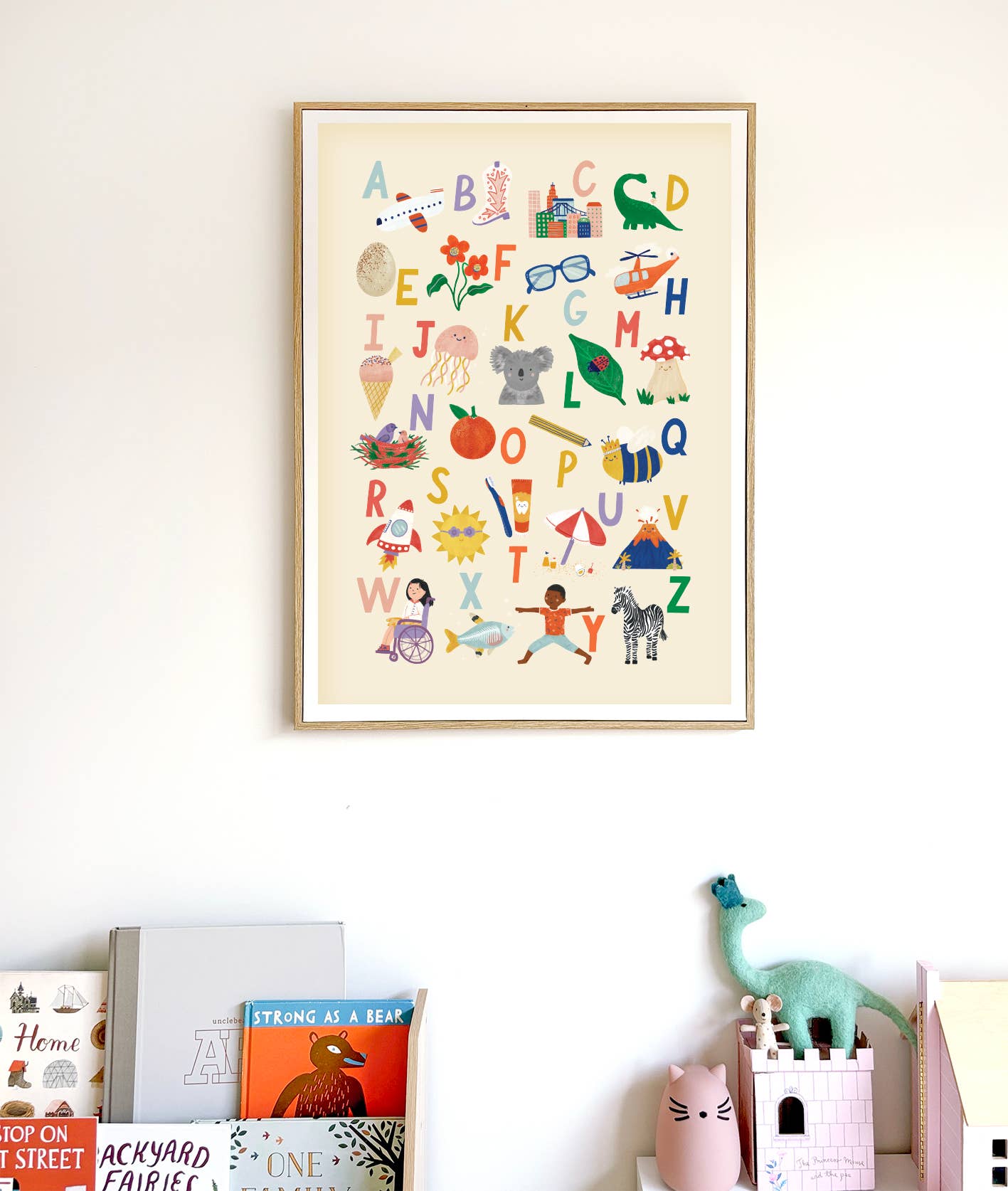 Alphabet Print - Modern Educational Kid's Wall Art