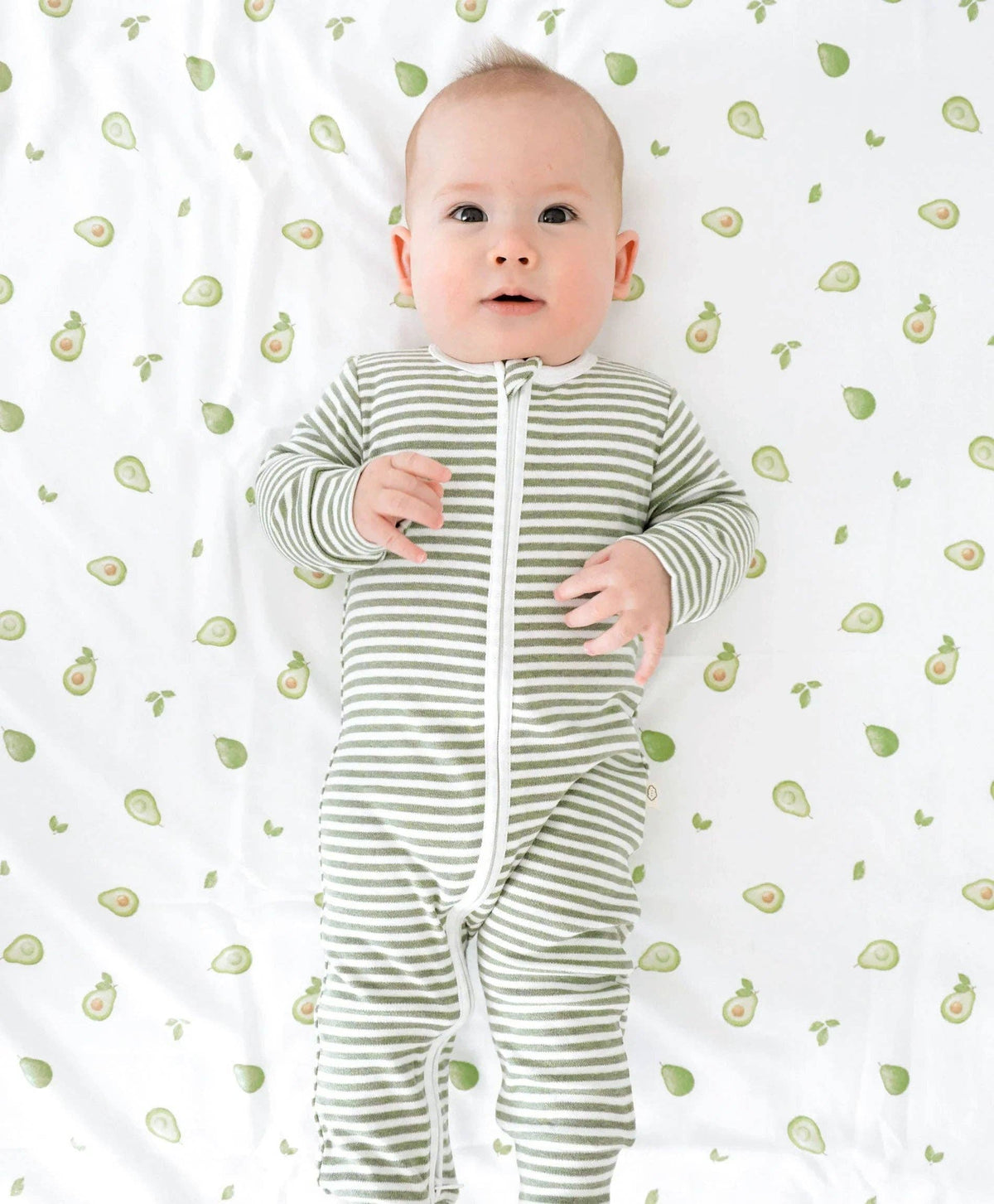 Organic Cotton Baby Swaddle Wrap - Avocados