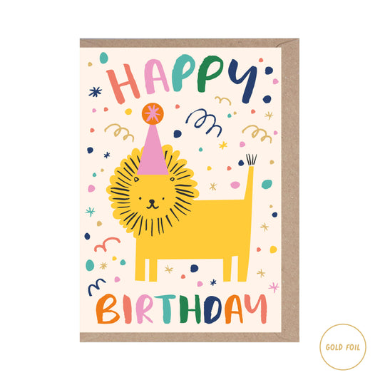Tiger Happy Birthday Card - Children's card
