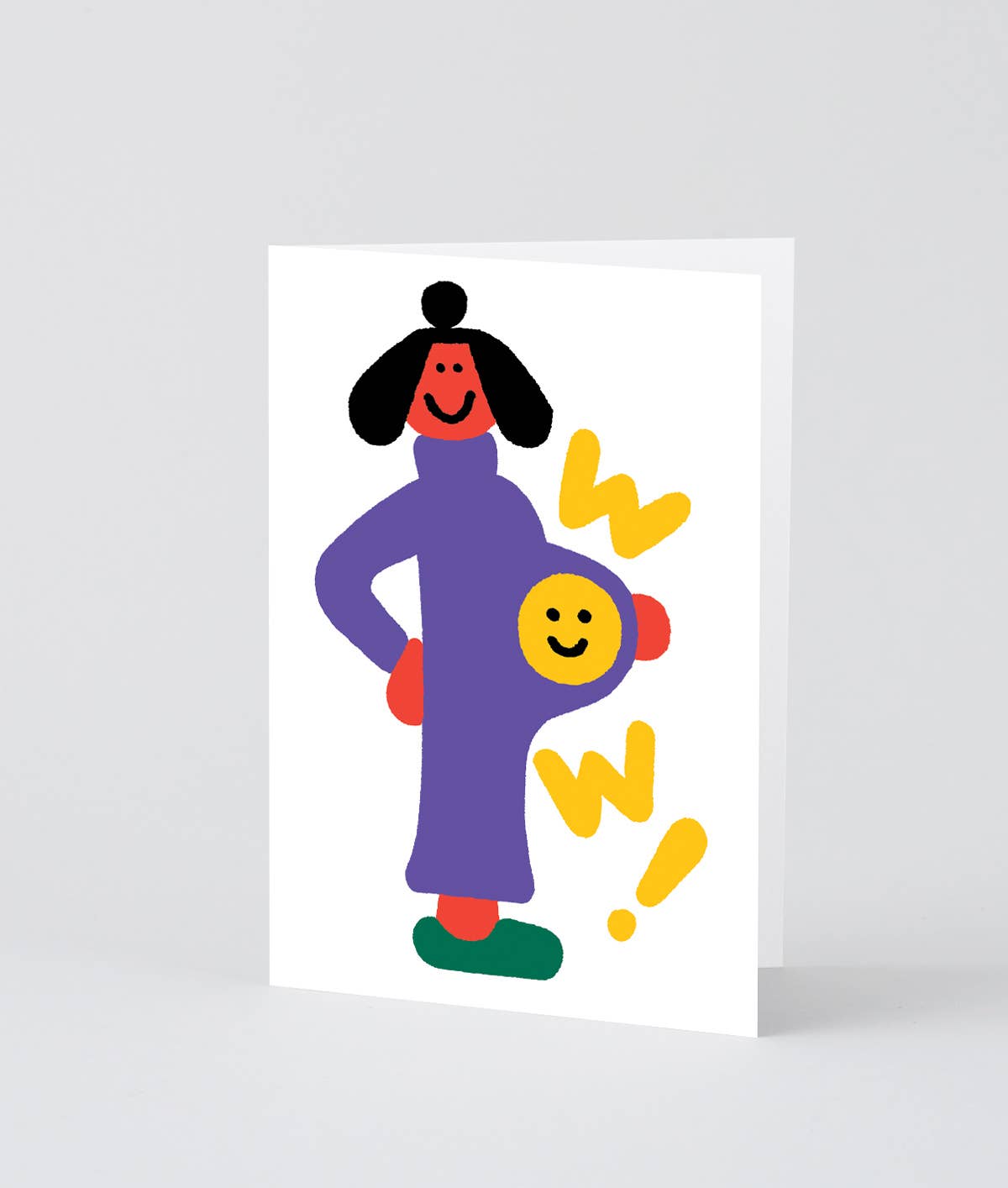 Wow! New Baby Greetings Card