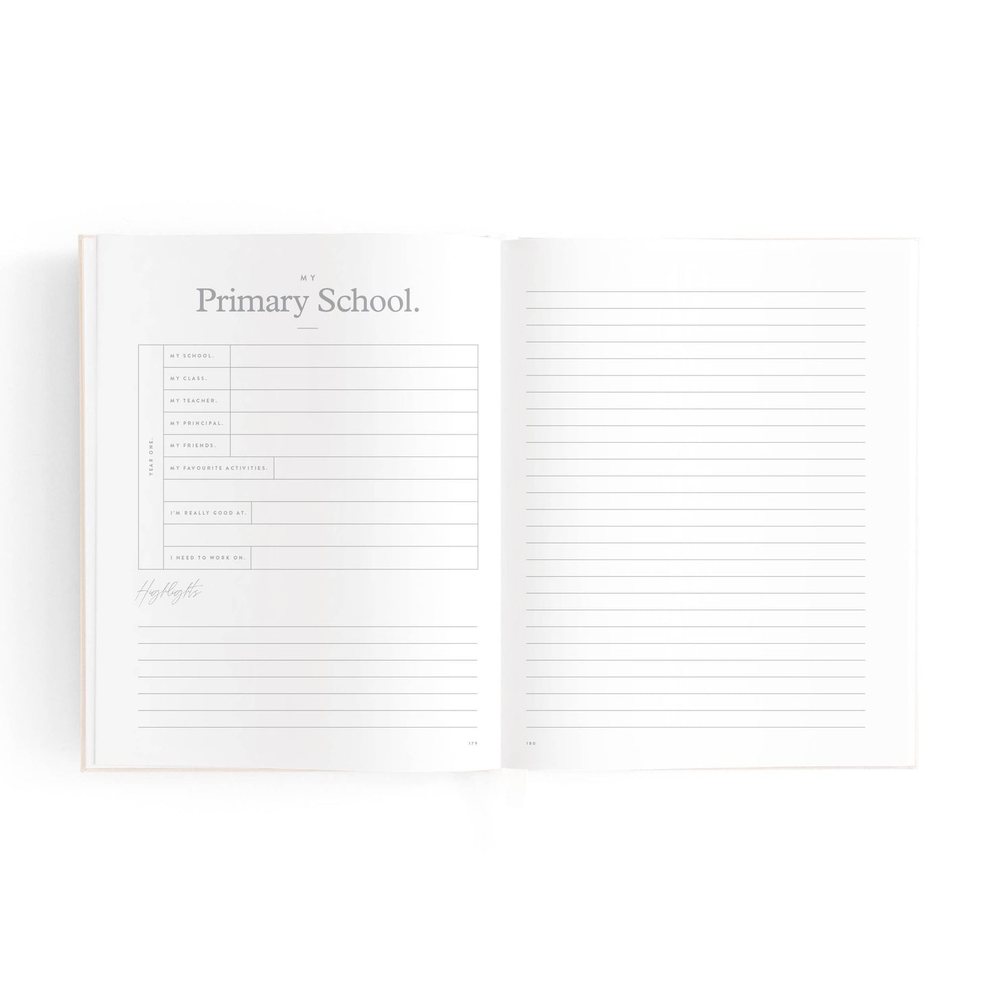 Mini Baby Book - Oatmeal