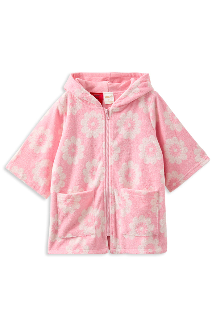 Floral Terry Towelling Cover Up
