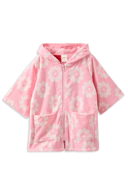 Floral Terry Towelling Cover Up
