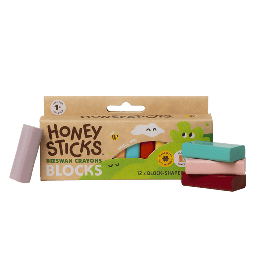 Honeysticks Beeswax Crayons Blocks 12pk