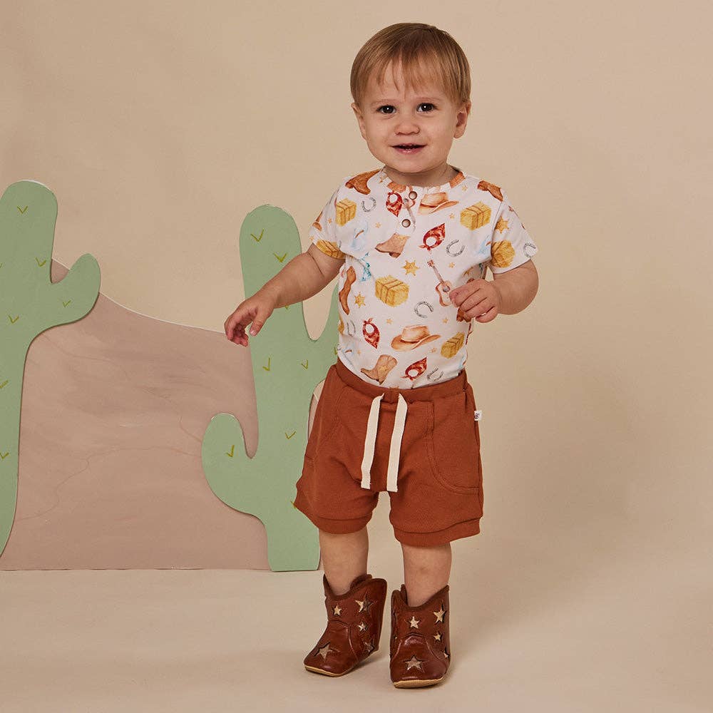 Cowboys Short Sleeve Organic Bodysuit