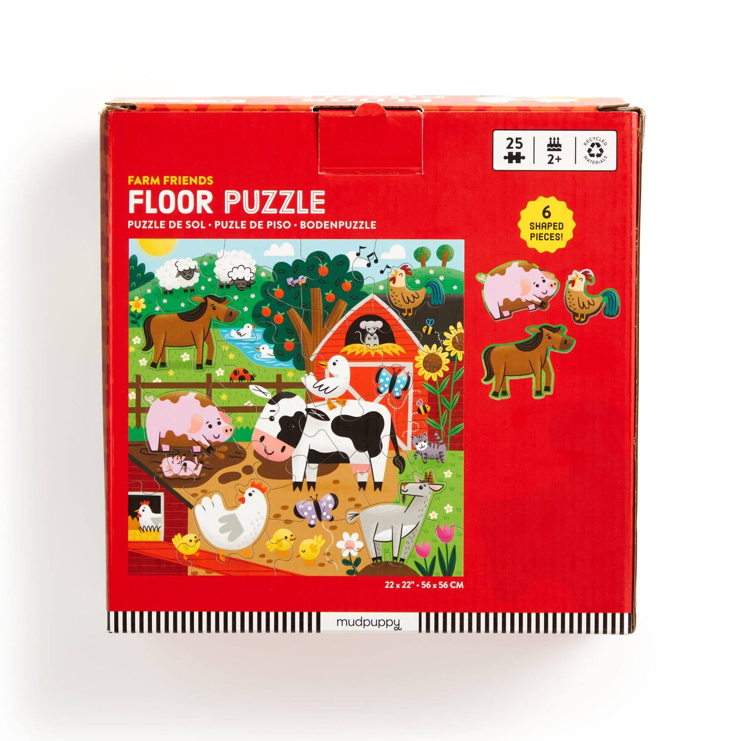 Mudpuppy 25 Pc Floor Puzzle - Farm Friends