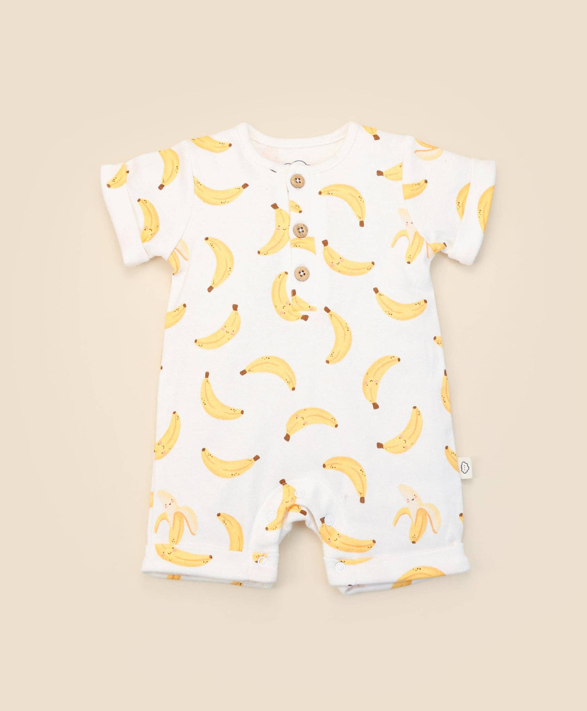 Organic Cotton Romper - Bananas