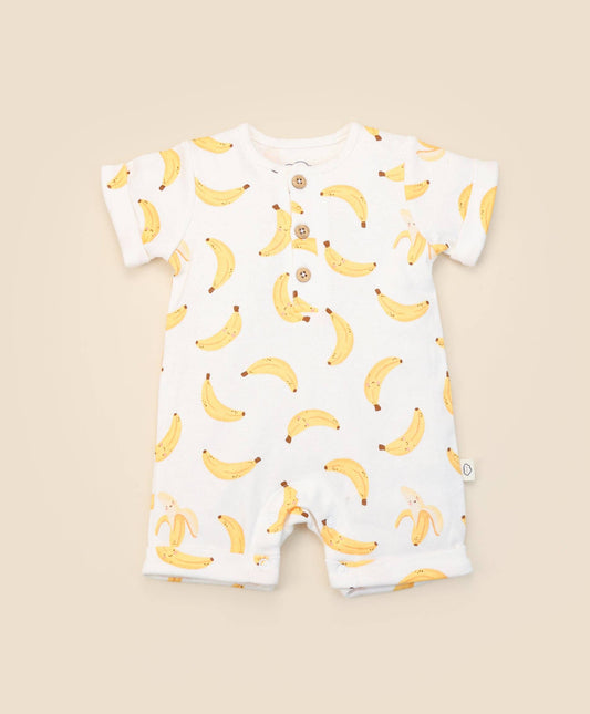 Organic Cotton Romper - Bananas