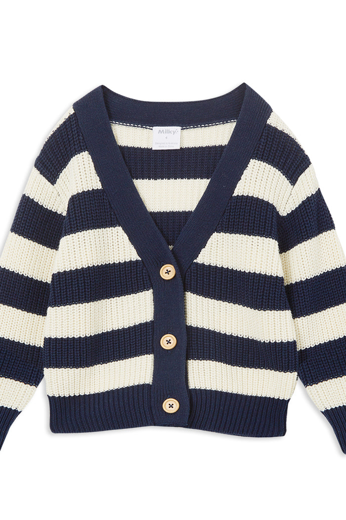 Stripe Knit Cardigan