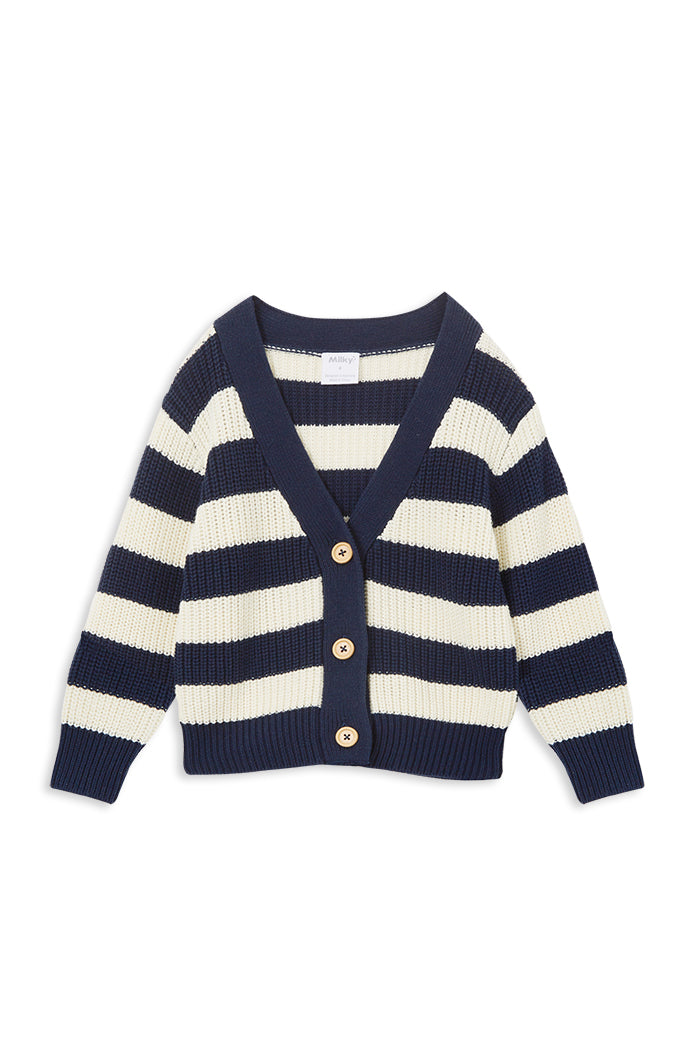 Stripe Knit Cardigan