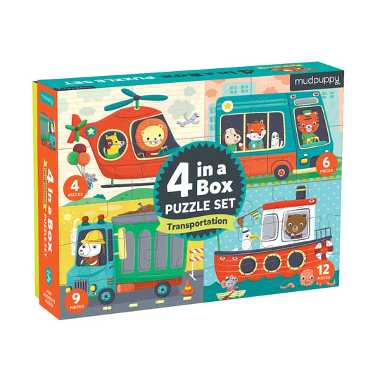 4 in a Box Puzzle Set – Transport
