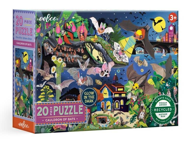 EeBoo 20 Pc Puzzle - Cauldron of Bats