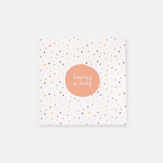 Dusty Raindrops Baby Card