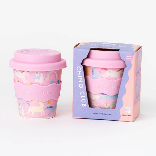 Pink Unicorn Babychino Cup 120ml
