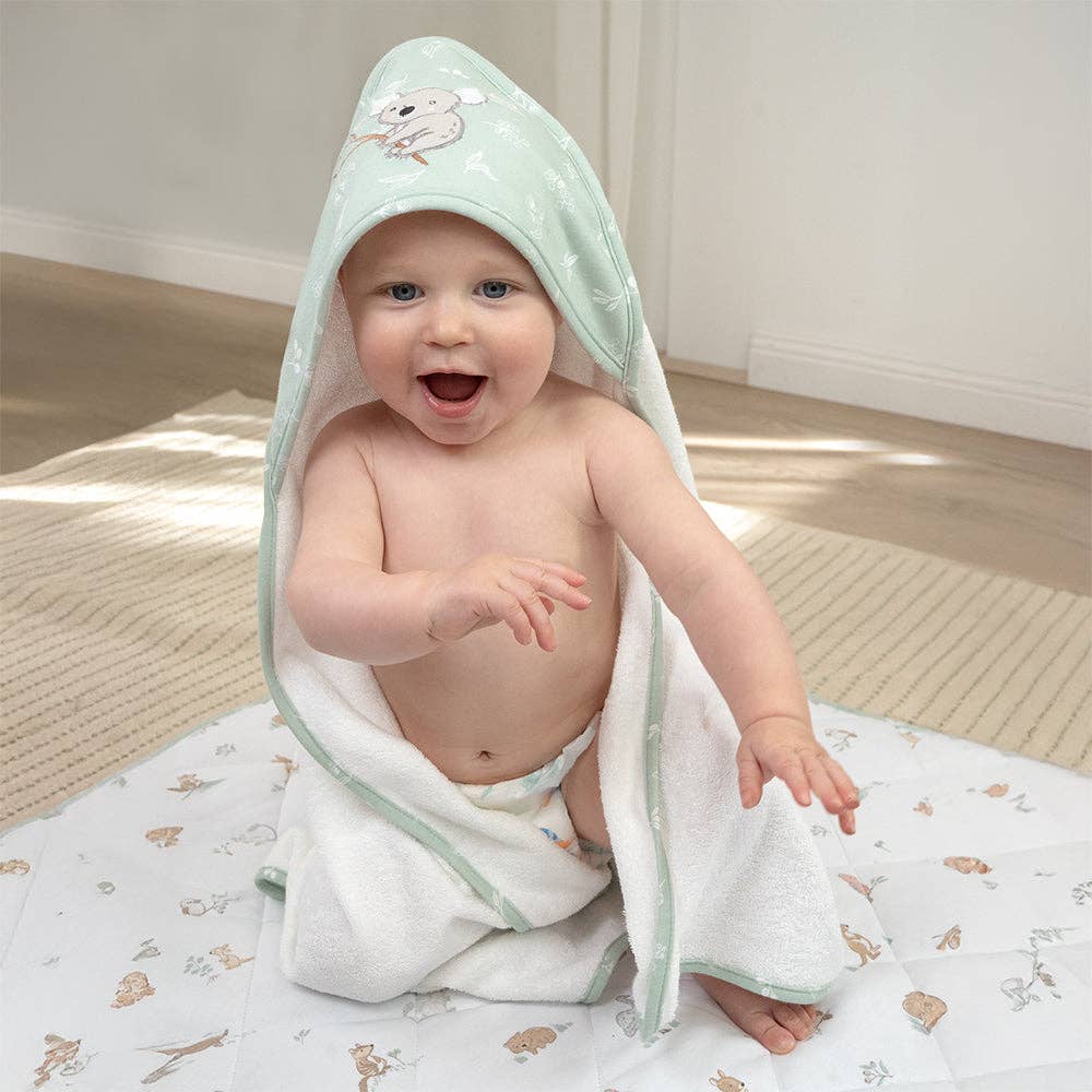 Organic Hooded Towel - Australiana