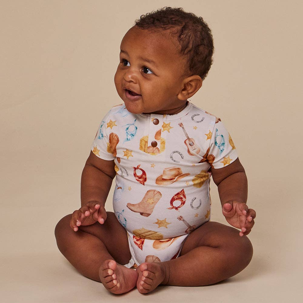 Cowboys Short Sleeve Organic Bodysuit
