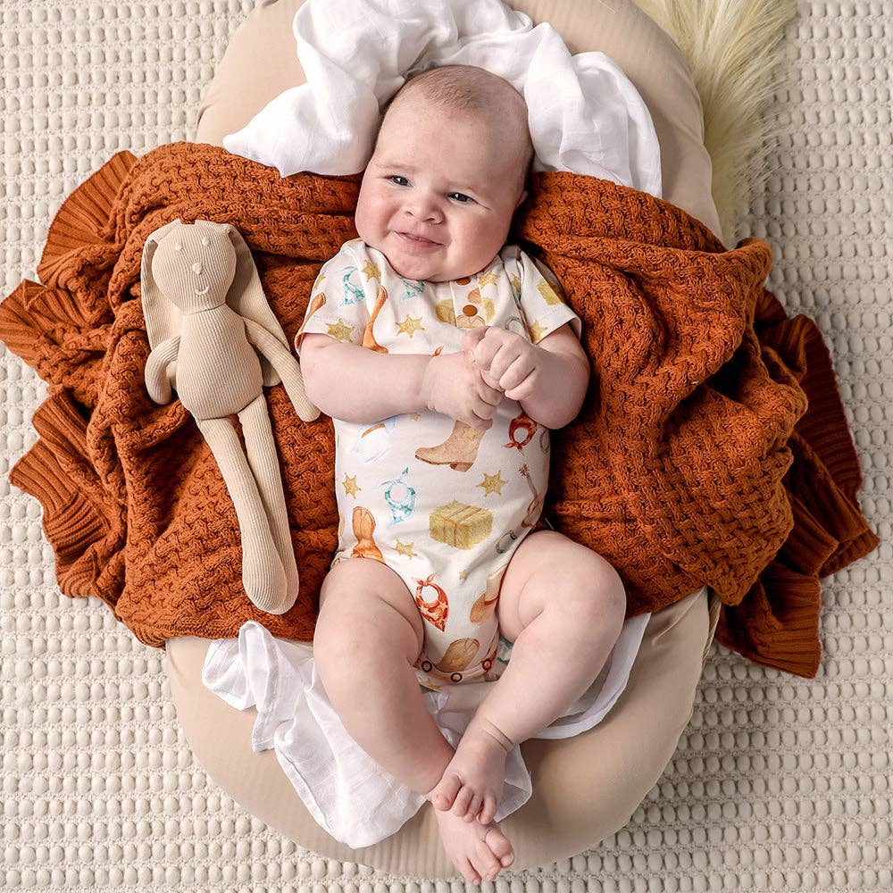 Cowboys Short Sleeve Organic Bodysuit