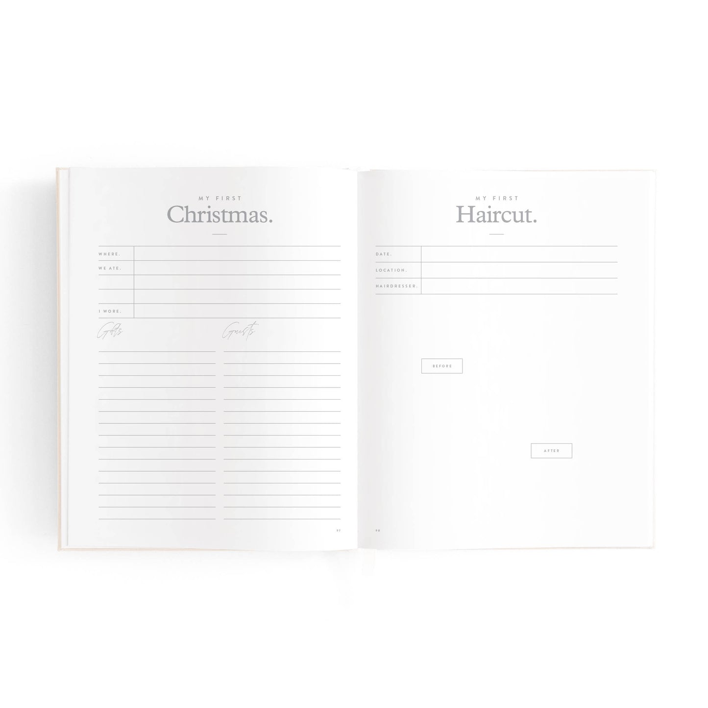 Mini Baby Book - Oatmeal