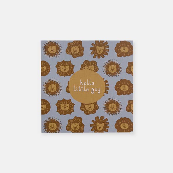 Cute Lion Faces Baby Card
