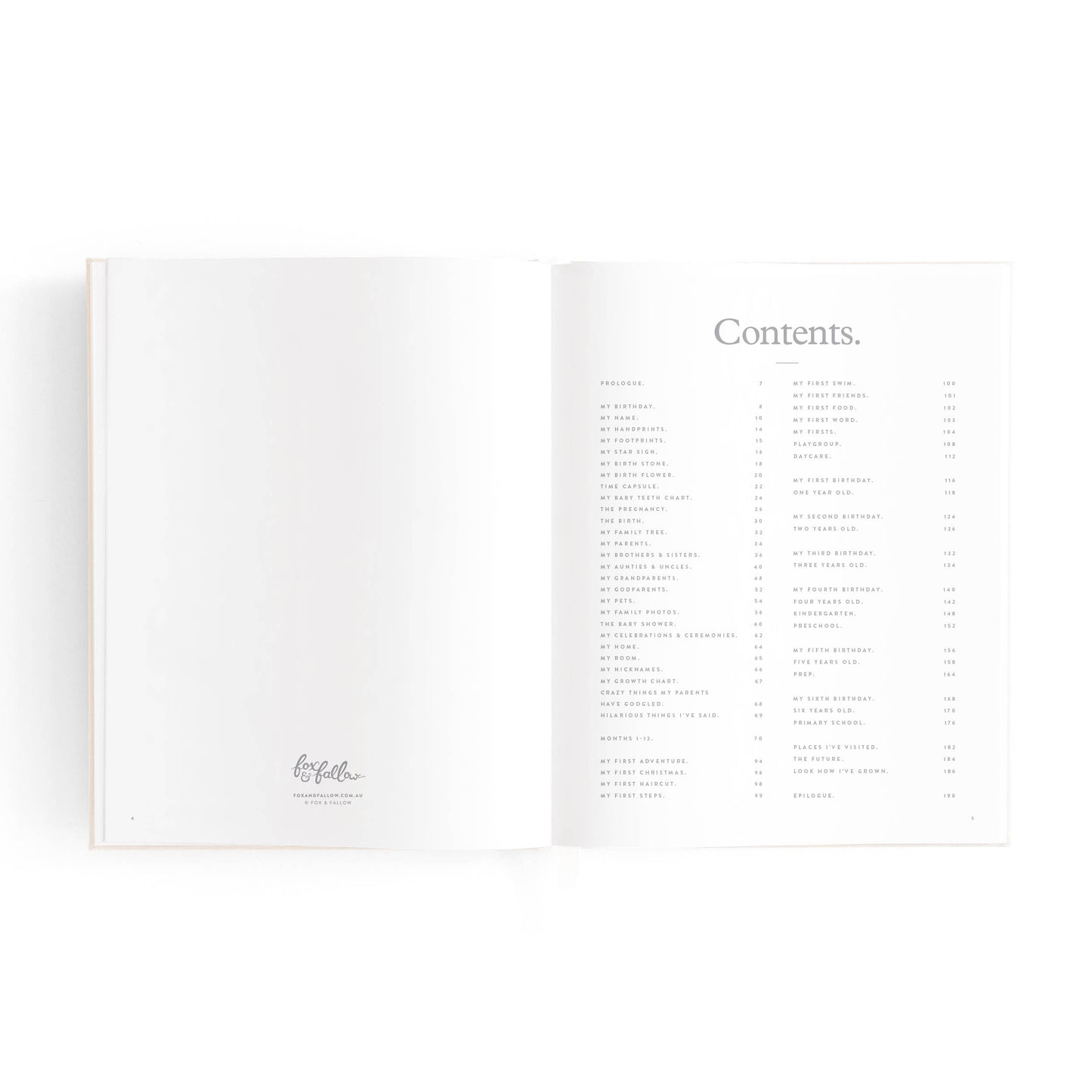 Mini Baby Book - Oatmeal