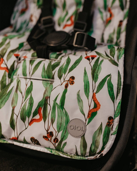 Reversible Pram Liner - Eucalyptus