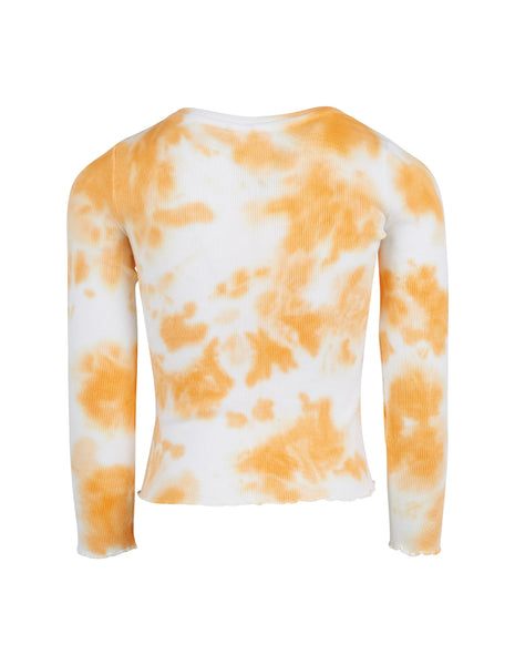 Malibu Tie Dye Tee in Melon - Size 8-14