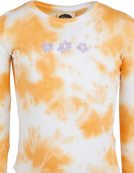 Malibu Tie Dye Tee in Melon - Size 8-14