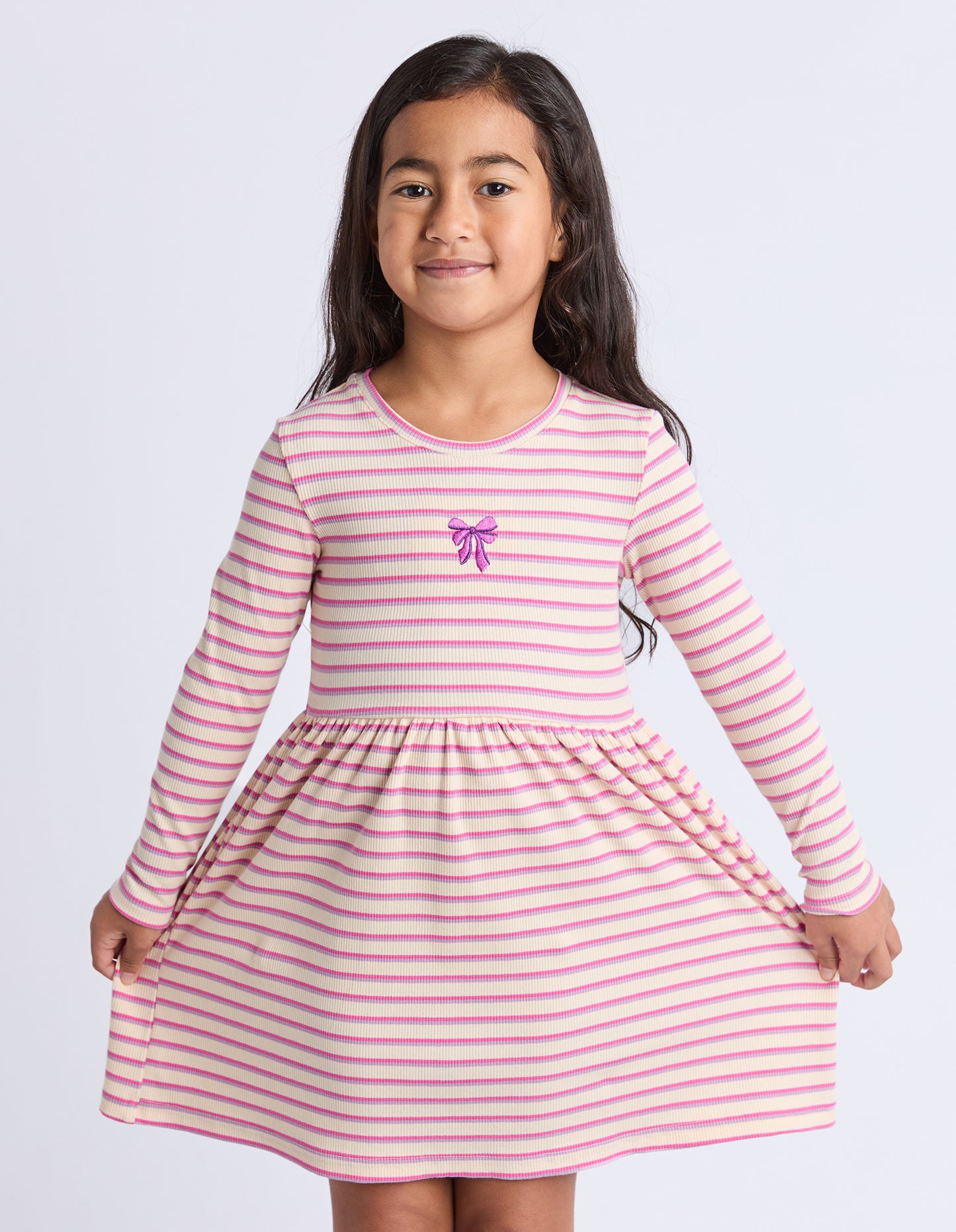 Maya Rib Dress - Oat