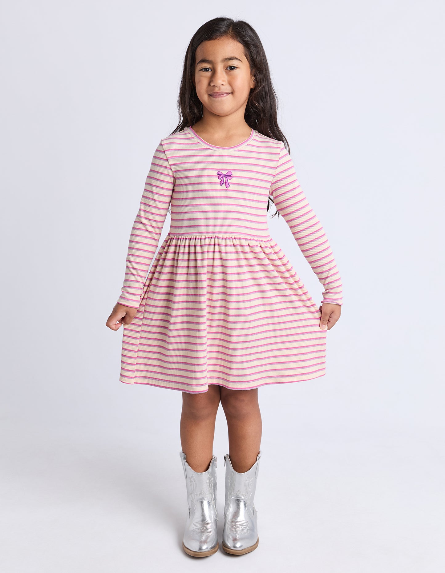 Maya Rib Dress - Oat