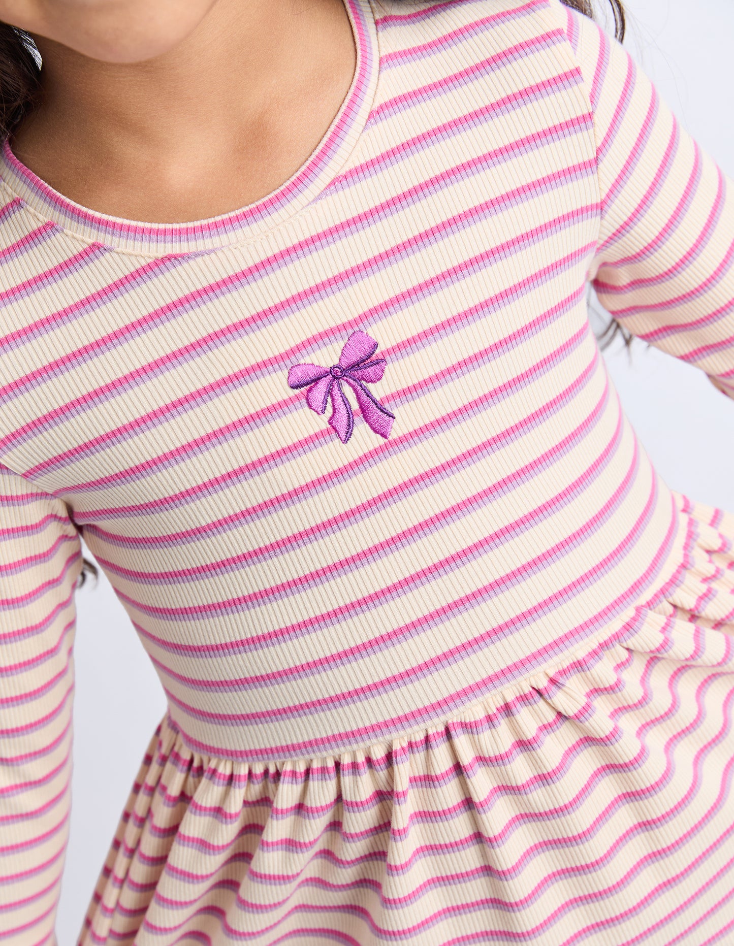 Maya Rib Dress - Oat