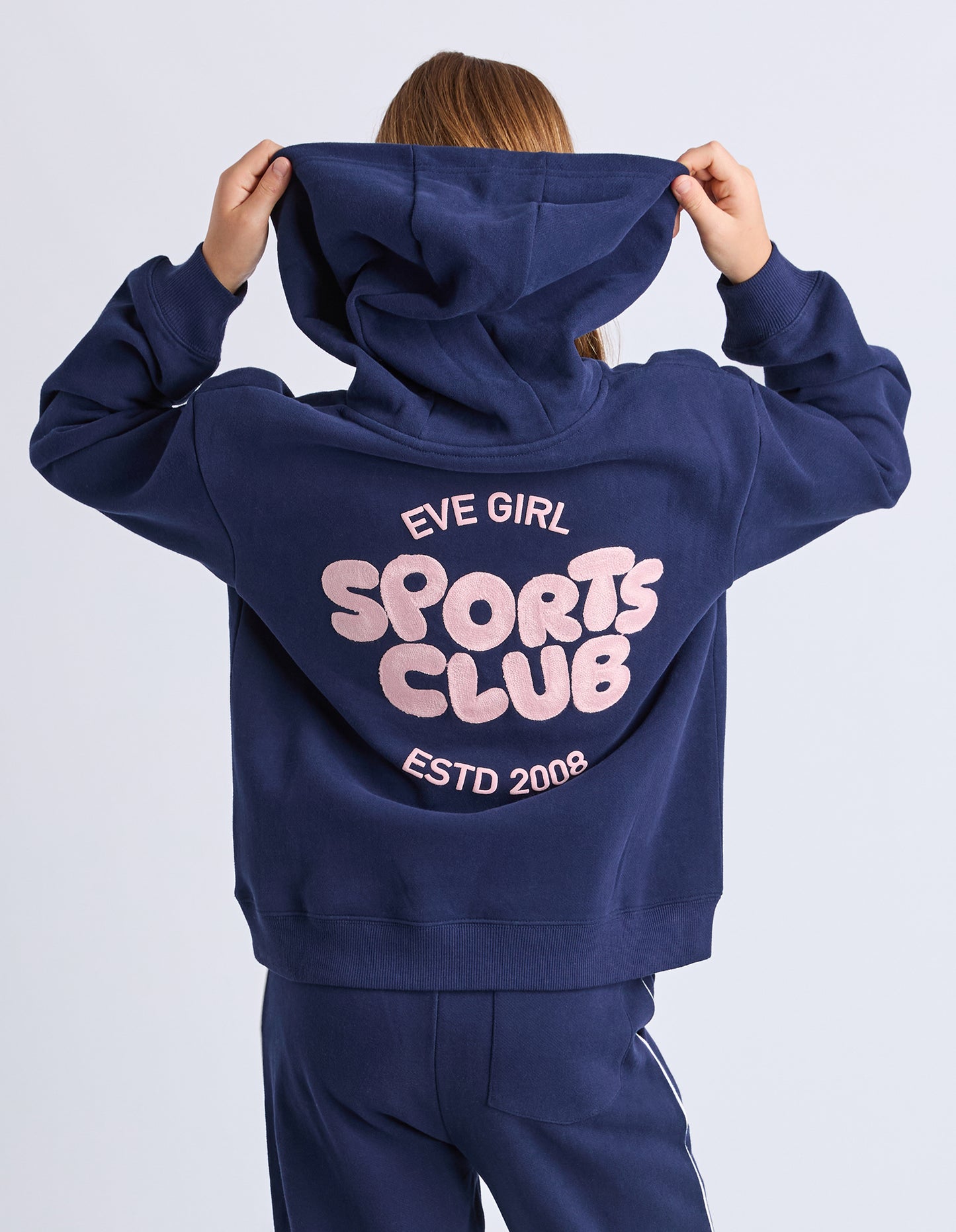 Navy Sports Club Hoodie 8-14